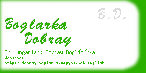 boglarka dobray business card